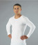 Pánske tričko s dlhým rukávom JAN biele - JAN 002 50